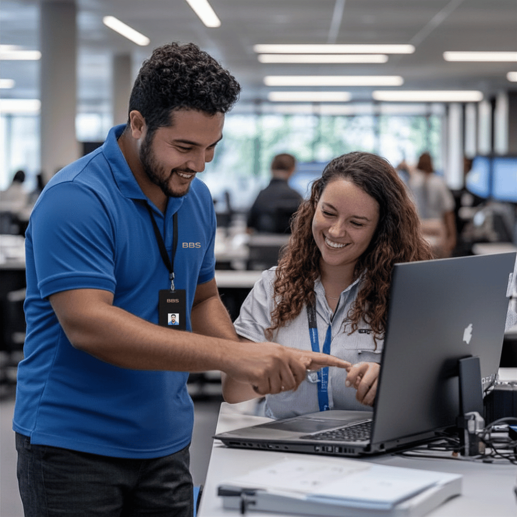 Profissionais BBS ONE em atendimento